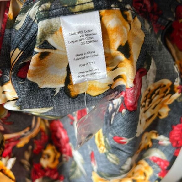 Paisley & Gray Slim Fit Black Roses Dress Shirt Nwt Size Large - Picture 3 of 5